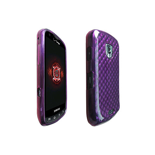 OEM Verizon High Gloss Silicone Case for Samsung DROID Charge SCH-i510 (Purple)