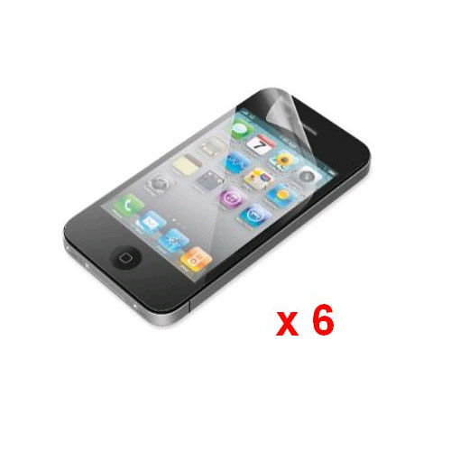 (6 Pack) Screen Protector for Apple iPhone 4G/4S (IPH4G-SP-6PK)
