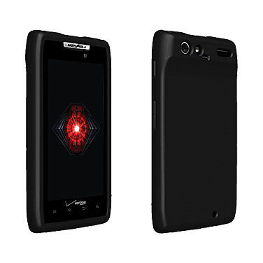 OEM Verizon High Gloss Silicone Cover Case for Motorola DROID RAZR XT912 (Black)
