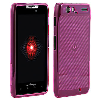 OEM Verizon High Gloss Silicone Cover Case for Motorola DROID RAZR XT912 (Pink)