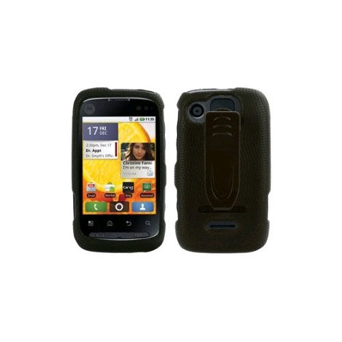 Body Glove Snap-On Case with Belt Clip for Motorola Citrus WX445 (Black)