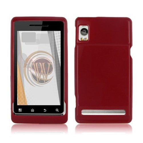 OEM Verizon Hard Rubberized Snap-On Case for Motorola Droid 2 Global A956 (Red)