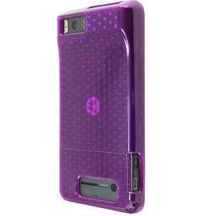 Verizon High Gloss Silicone Cover Case for Motorola Droid X MB810 / Motorola Droid X2 MB870 (Purple)