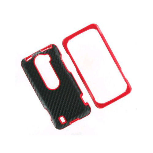 OEM HTC MyTouch Slide 4G Hard Shell Case - Black/Fire Red