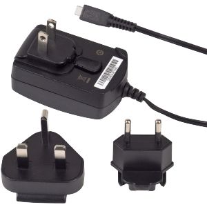 OEM Blackberry Micro USB World Travel Charger with Global Adapters Clips