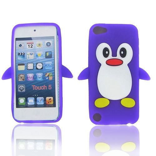 Apple iPod Touch 5 Penguin Skin Case Purple