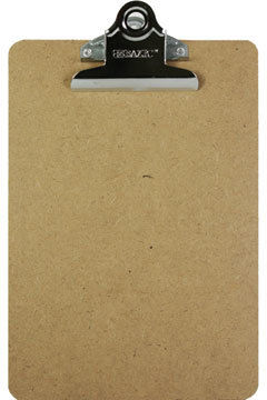 Memo Size Hardboard Clipboard with Sturdy Spring Clip Case Pack 72