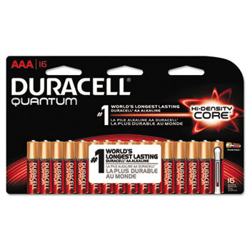 Quantum Alkaline Batteries with Duralock, AAA, 16/Pk