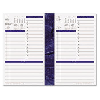 Monticello Dated One-Page-per-Day Planner Refill, 5-1/2 x 8-1/2, 2014