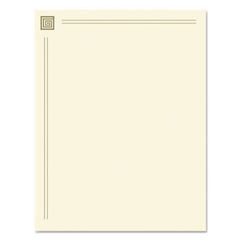 Design Paper, 28 lbs., 8-1/2 x 11, Gold Foil, 40 Sheets