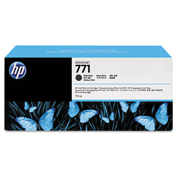 CE037A (HP 771) Ink Cartridge, 775 mL, Matte Black