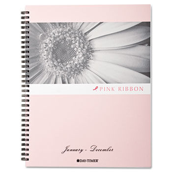 Pink Ribbon Daily Planner Refill, 8-1/2 x 11, 2014