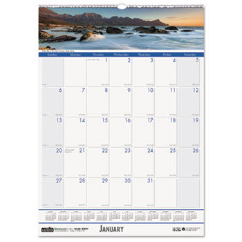 Coastlines Monthly Wall Calendar, 12 x 16-1/2, 2014