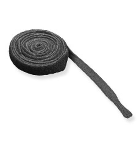 VELCRO CABLE TIE,8in,BLACK,10 PK