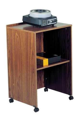 Oklahoma Sound Presentation Multimedia Teaching  Desktop Laptop AV Cart Lectern Base Medium Oak