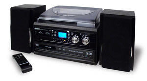 3-Speed Turntable with 2 CD player/