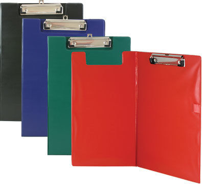 A4 Size PVC Clip Folder with Low Profile Clip Case Pack 24