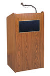 Oklahoma Sound Wooden Presentation The Aristocrat Sound Multimedia Lectern With Sound Medium Oak