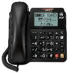 Corded Speakerphone with Display - BLACK