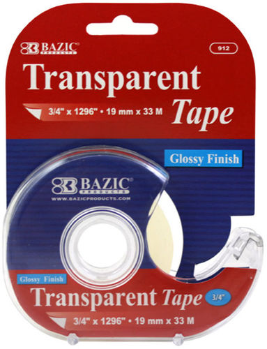 3/4"" x 1296"" Transparent Tape with Dispenser Case Pack 24