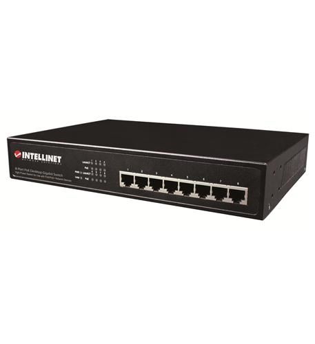 8 Port Gigabit Switch all POE+ Desk