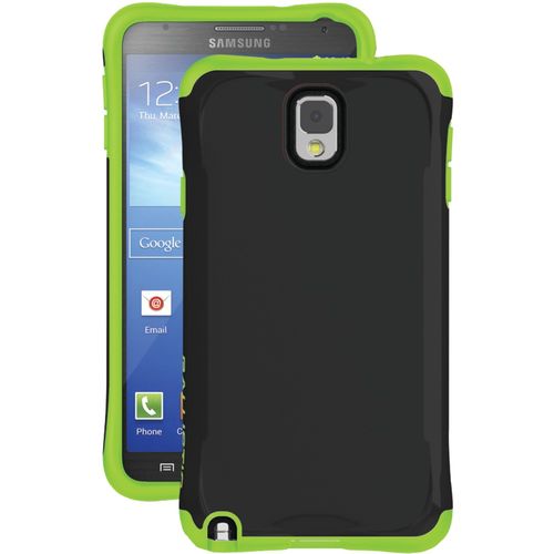 BALLISTIC AP1262-A005 Samsung(R) Galaxy Note(TM) III Aspira Series Case (Black/Green)