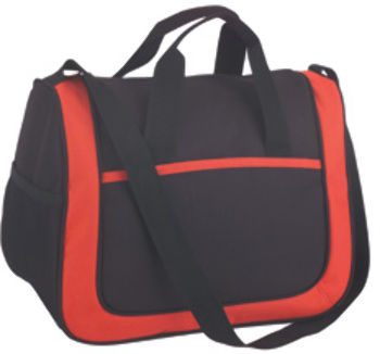 Messenger Portfoilo-Black/Red Case Pack 36