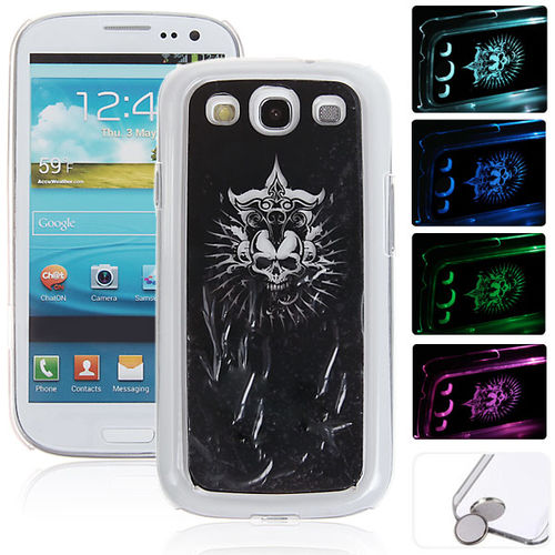 Skeleton Flasher LED Color Changed Protector Case for Samsung Galaxy S3 i9300