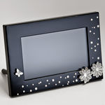 GIINII 7"" Frame Bling Black Daisy