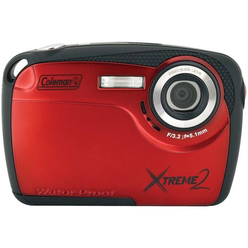 COLEMAN C12WP-R 16.0 Megapixel Xtreme2 HD Underwater Digital Camera (Red)