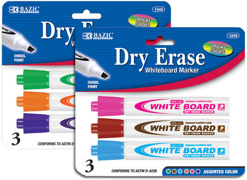 Fancy Color Chisel Tip Dry-Erase Markers Case Pack 144