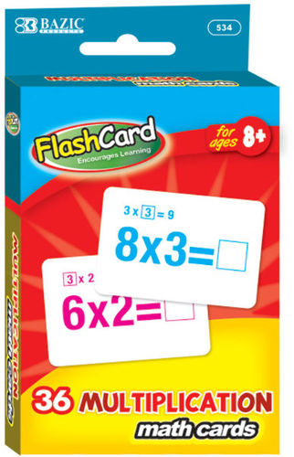 Multiplication Flash Cards Case Pack 72