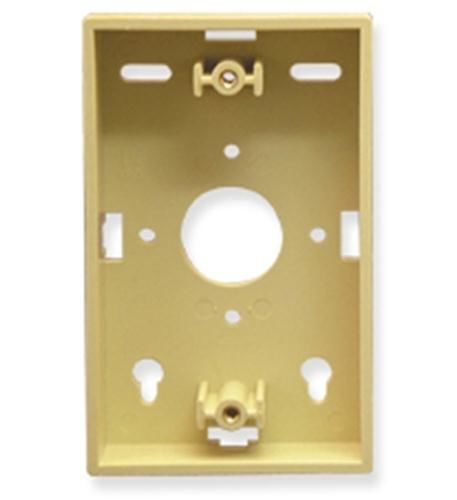 MOUNTING BOX, LOW-PROFILE, 1-GANG, IVORY