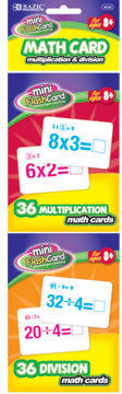 Multiplication & Division Mini Flash Card Case Pack 72