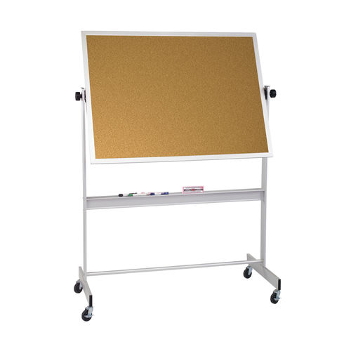 Balt Cork Deluxe Mobile Reversible Dry Erase Magnetic Marker Board 4' H x 6' W