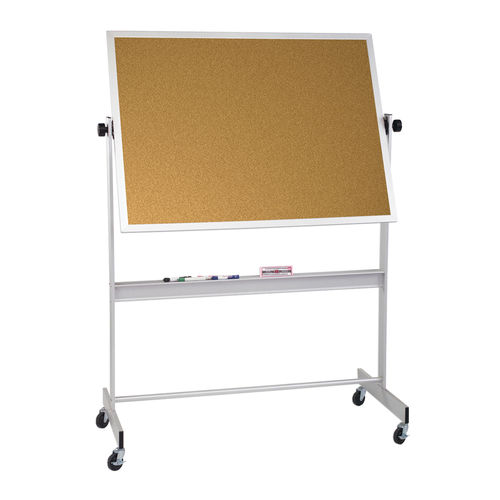 Balt Cork Deluxe Mobile Reversible Dry Erase Magnetic Marker Board 4' H x 8' W