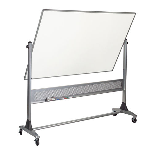 Balt Wall Mounted Mobile  Dura-Rite Markerboard Both Sides Platinum Reversible Board 4'H x 8'W