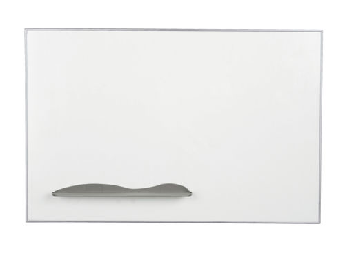 Balt Magnetic Porcelain Steel Dry Erase Q Tray Markerboard Ultra Trim Silver 4'H x 8'W