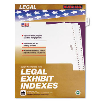 80000 Series Legal Index Dividers, Side Tab, Printed ""Exhibit B"", 25/Pack