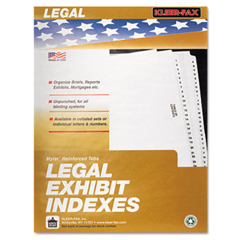 80000 Series Legal Index Dividers, Side Tab, Printed ""Exhibit D"", 25/Pack