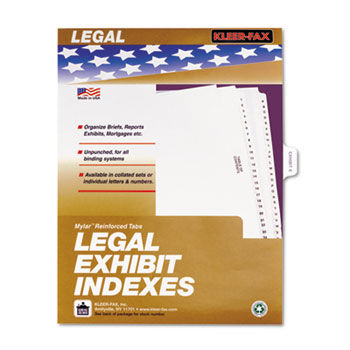 80000 Series Legal Index Dividers, Side Tab, Printed ""Exhibit E"", 25/Pack