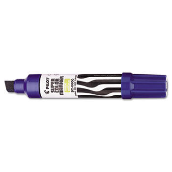 Jumbo Refillable Permanent Marker, Chisel Tip, Blue