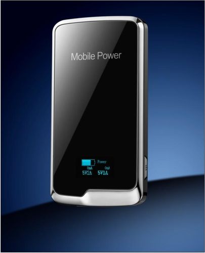 Portable Power Bank OEM 6000mah OLED for iPhone, Samsung Galaxy etc in Black Color