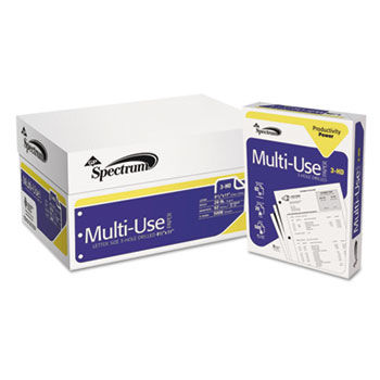 Spectrum Standard 92 Paper, 20lb, 8-1/2 x 11, White, 3-Hole Punched, 5000 Shts