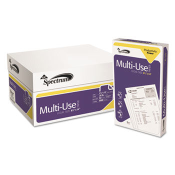 Spectrum Standard 92 Multipurpose Paper, 20lb, 8-1/2 x 14, White, 5000 Shts/Ctn