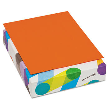 BriteHue Multipurpose Colored Paper, 20lb, 8-1/2 x 11, Orange, 500 Shts/Rm