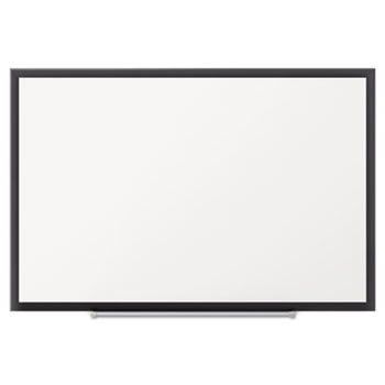 Porcelain Magnetic Whiteboard, 48 x 36, Black Aluminum Frame