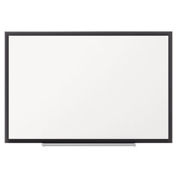 Porcelain Magnetic Whiteboard, 72 x 48, Black Aluminum Frame