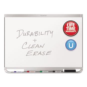 Prestige 2 DuraMax Porcelain Magnetic Whiteboard, 72 x 48, Aluminum Color Frame