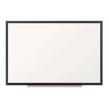 Standard Magnetic Whiteboard, 52 x 37 1/2, Black Aluminum Frame